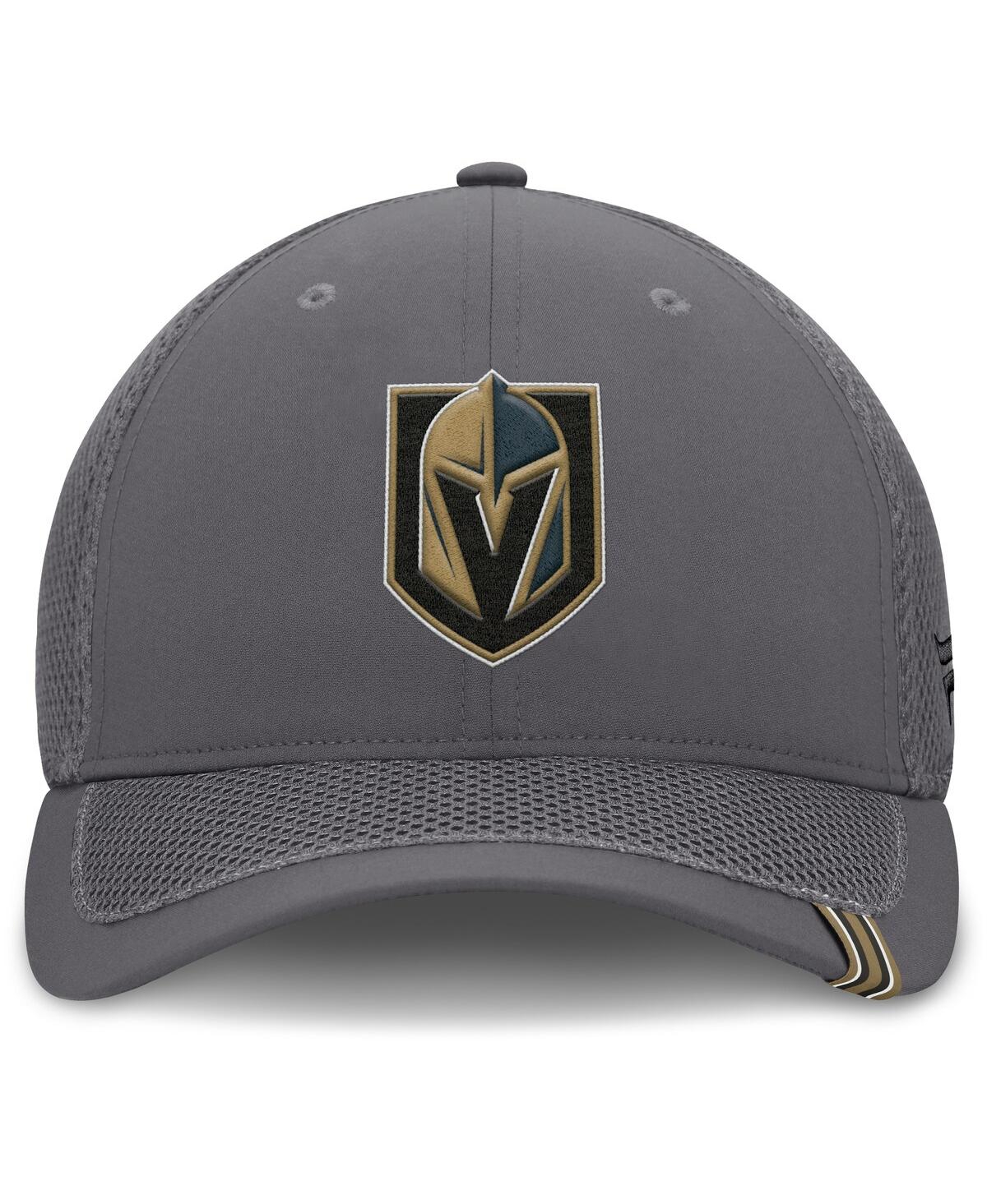 Fanatics Men's Gray Vegas Golden Knights Clincher Team Stripes Flex Hat