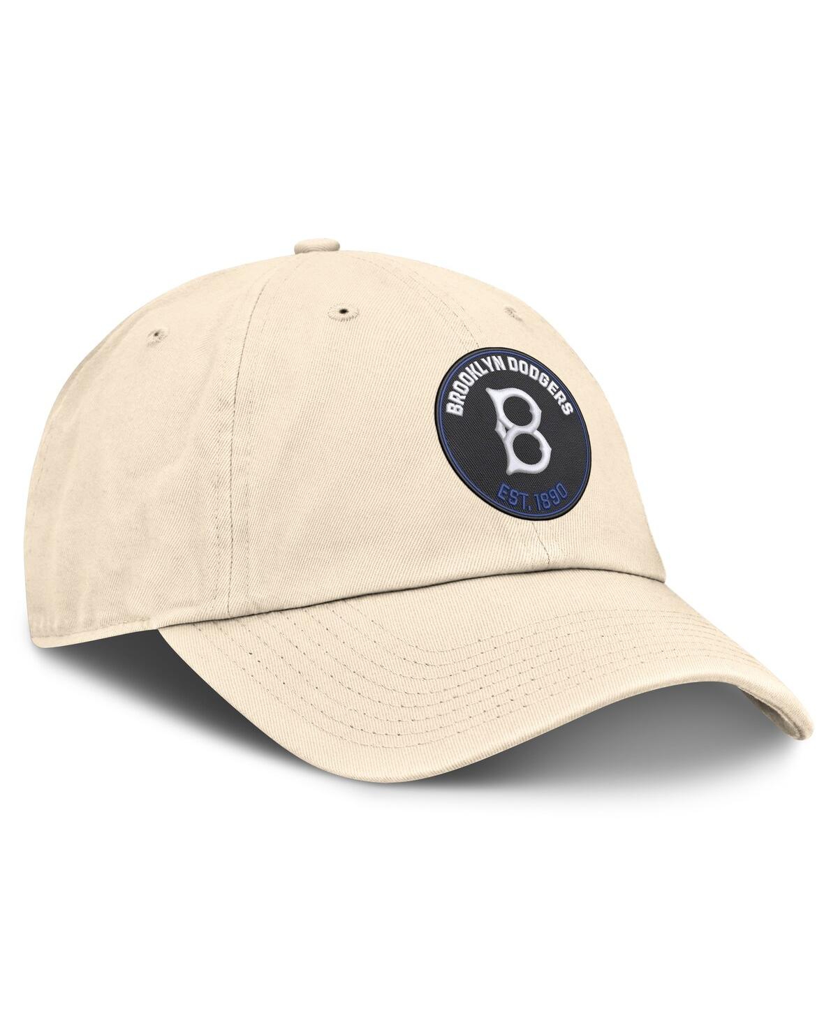 Nike Men's Natural Brooklyn Dodgers Cooperstown Collection Club Adjustable Hat
