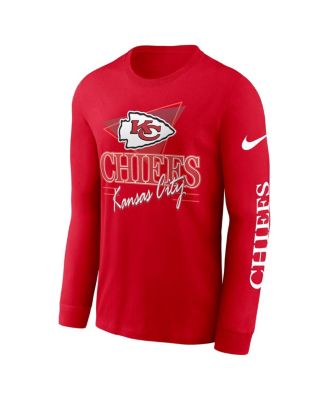 Men's Red Kansas City Chiefs Rewind Long Sleeve T-Shirt