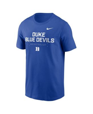 Men's Royal Duke Blue Devils 2025 Courtside Basketball Performance T-Shirt