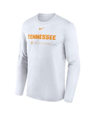 Men's White Tennessee Volunteers 2025 Courtside Basketball Shootaround Legend Dri-FIT Long Sleeve T-Shirt
