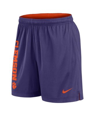 Men's Orange/Purple Clemson Tigers Courtside Standard Issue Dri-FIT Reversible Shorts