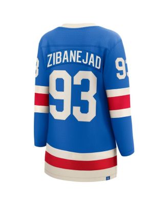 Women's Mika Zibanejad Blue New York Rangers Centennial Breakaway Jersey