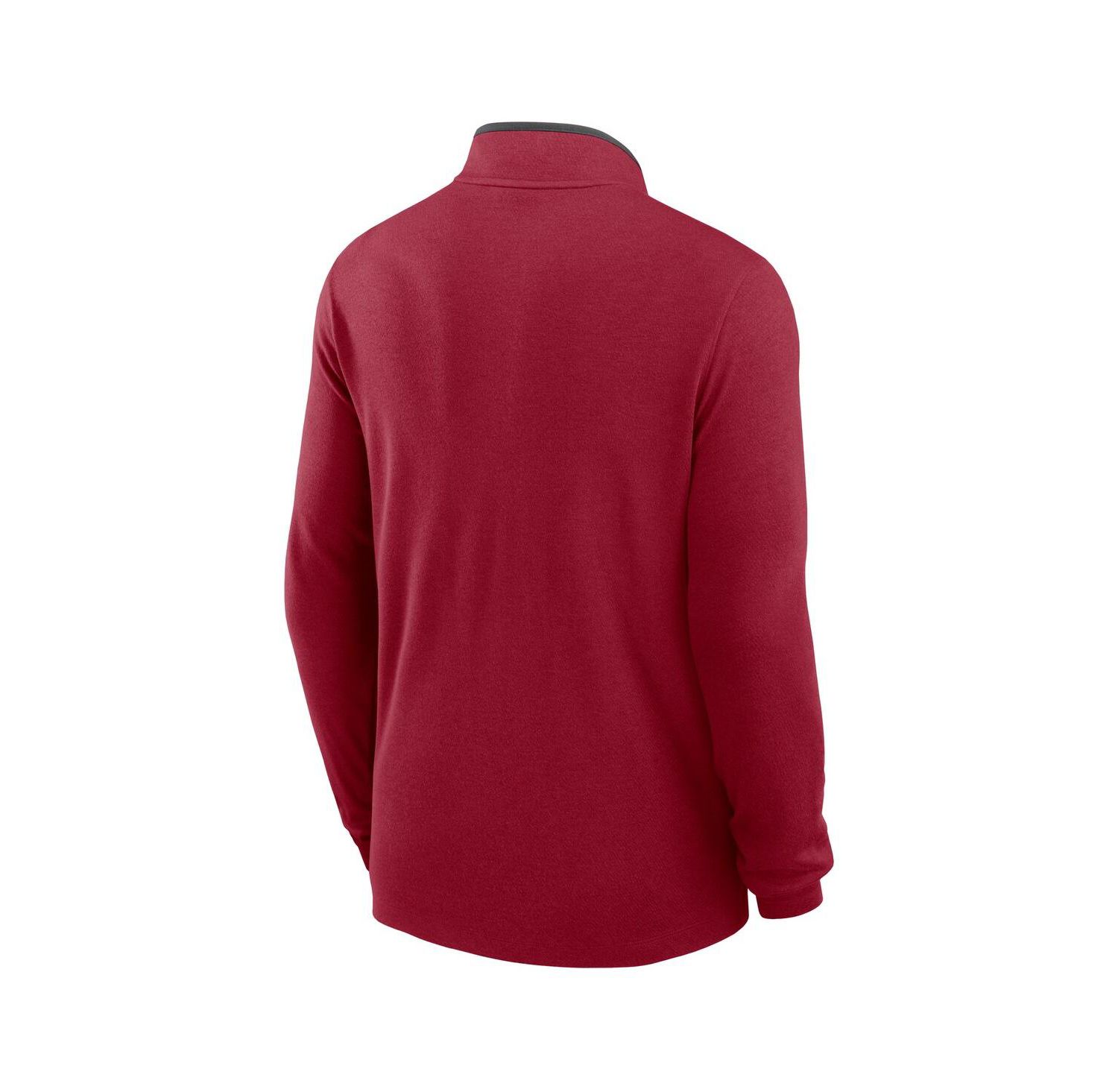 Men's Crimson Alabama Crimson Tide Courtside Victory Dri-FIT Half-Zip Pullover Sweatshirt