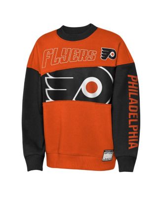 Big Boys and Girls Orange/Black Philadelphia Flyers Impact Player Sweatshirt