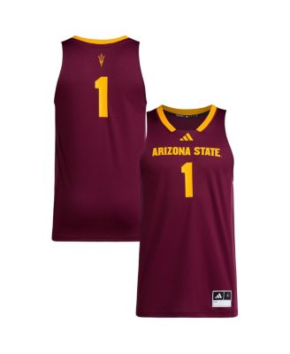 adidas - Men's 1 Maroon Arizona State Sun Devils Replica Swingman Jersey