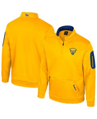 Colosseum - Men's Gold Pitt Panthers Mainframe Quarter-Zip Fleece Jacket