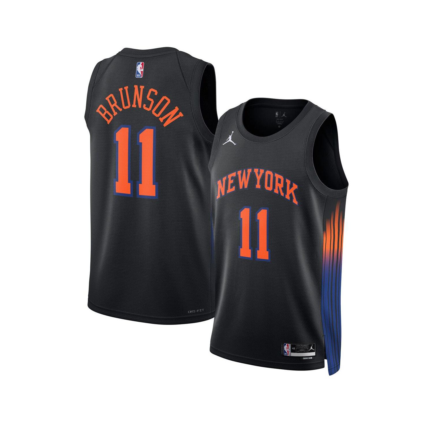 Men's and Women's Jalen Brunson Black New York Knicks Swingman Jersey