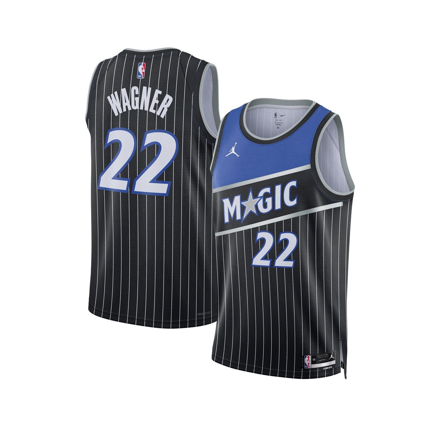 Men's and Women's Franz Wagner Black Orlando Magic Swingman Jersey