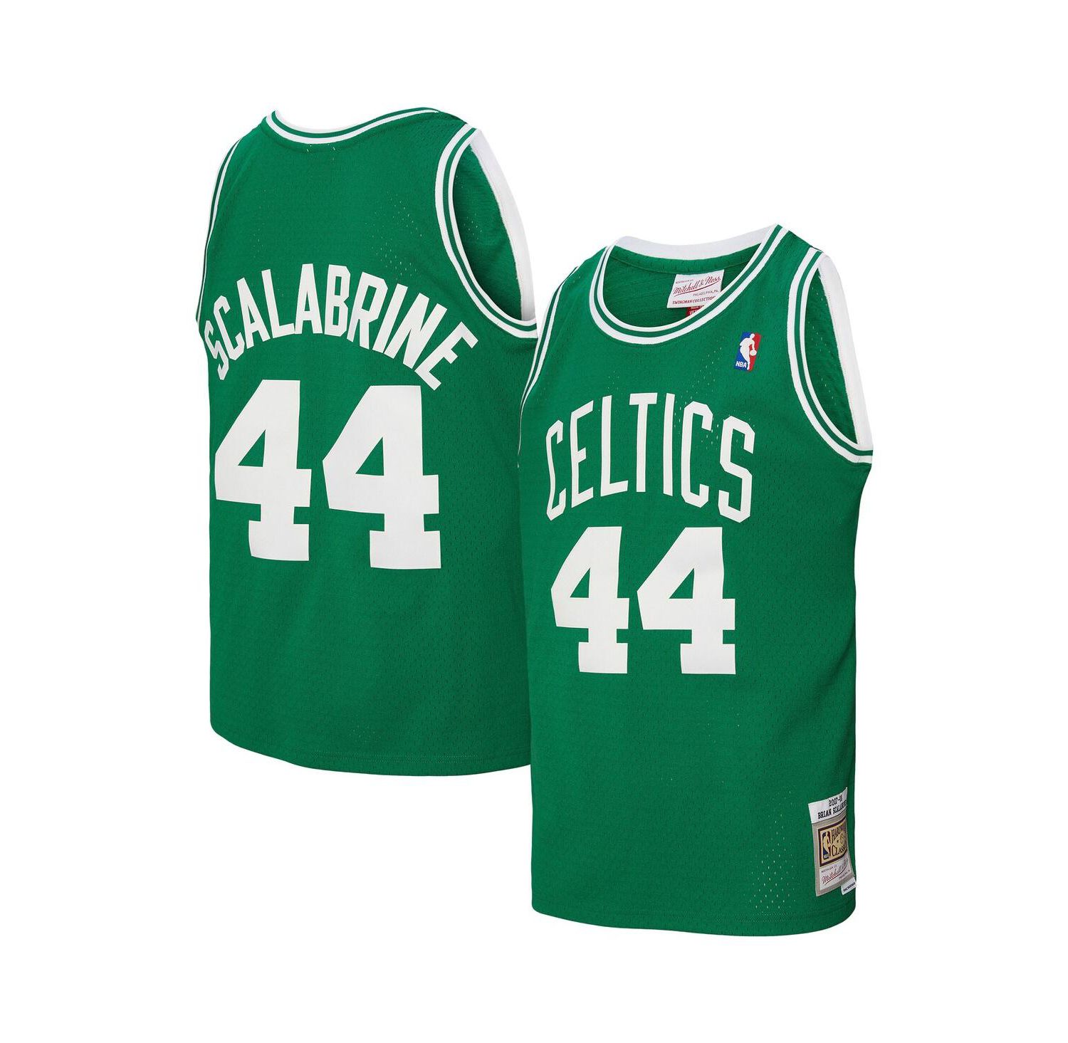 Men's Brian Scalabrine Kelly Green Boston Celtics 2007/08 Hardwood Classics Swingman Jersey