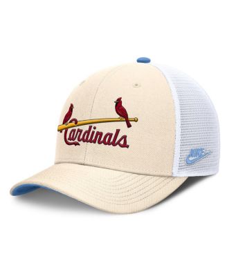 Nike - Men's Natural St. Louis Cardinals Cooperstown Collection Dri-FIT Rise Trucker Adjustable Hat