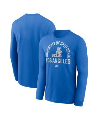 Nike - Men's Blue UCLA Bruins Legacy Arched Logo Long Sleeve T-Shirt