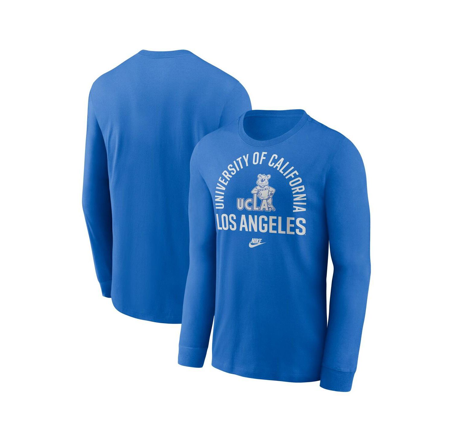 Men's Blue UCLA Bruins Legacy Arched Logo Long Sleeve T-Shirt