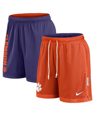 Nike - Men's Orange/Purple Clemson Tigers Courtside Standard Issue Dri-FIT Reversible Shorts