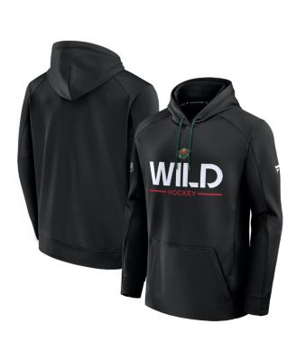 Fanatics - Men's Black Minnesota Wild Authentic Pro Rink Hoodie