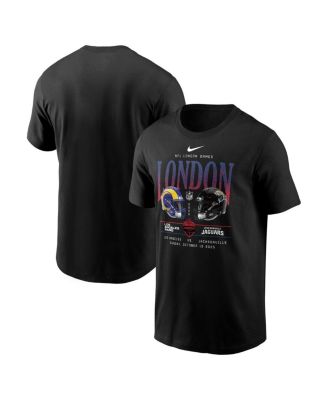 Nike - Men's Black Los Angeles Rams vs. Jacksonville Jaguars International Games London 2025 T-Shirt