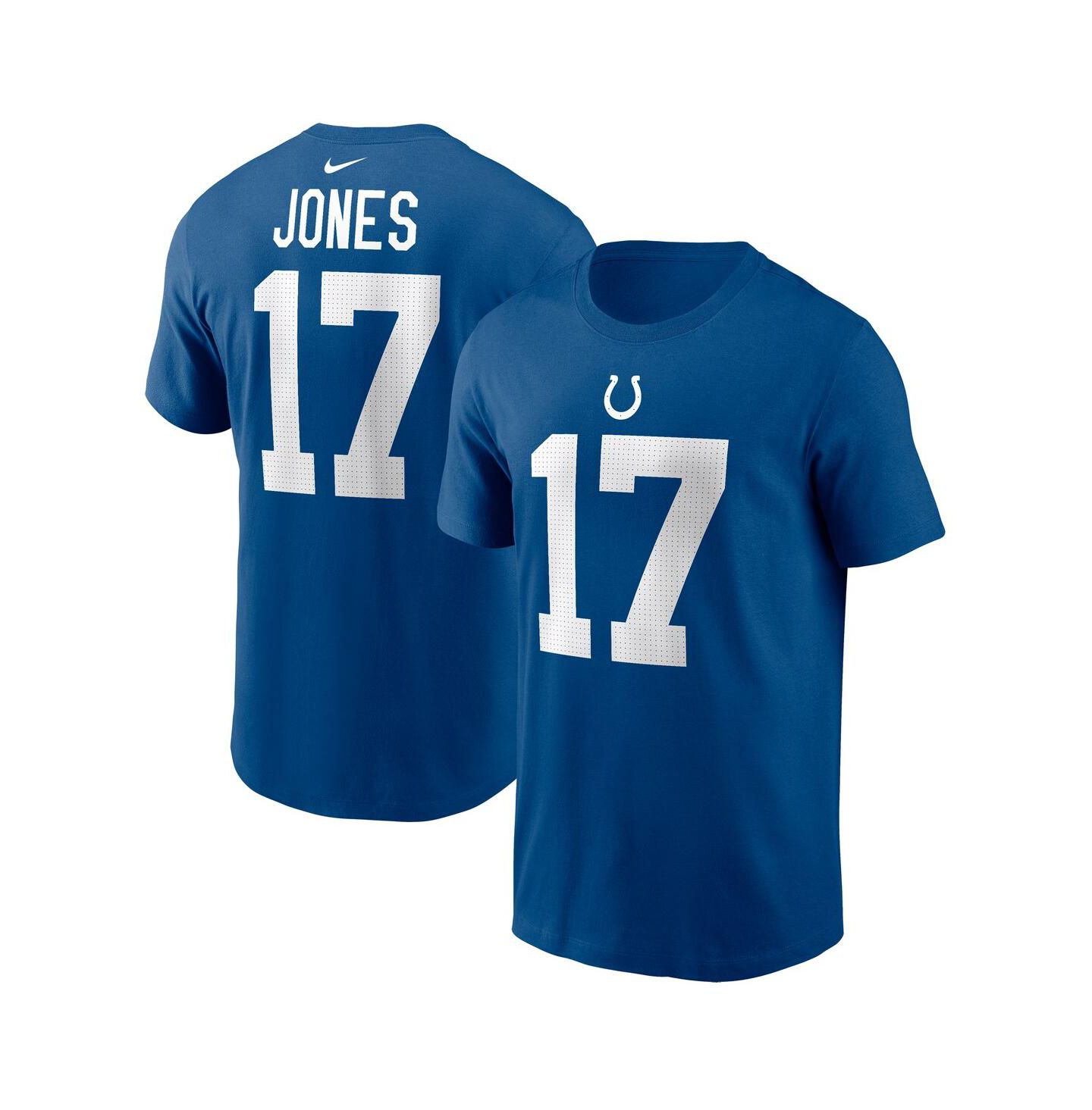 Мужская футболка Nike Daniel Jones Royal Indianapolis Colts Name & Number — фото 1