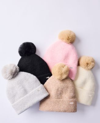 Women's Caught Brushed Fine Rib Knit Beanie