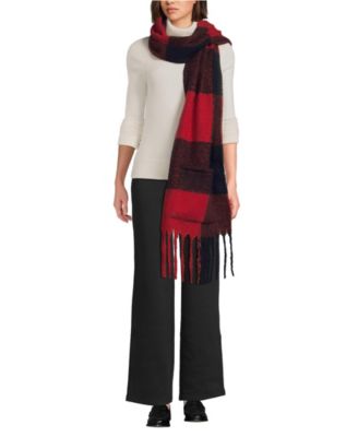 Women's Brushed Blanket Fringe Scarf