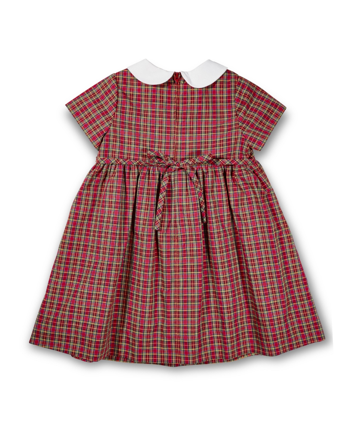 Florence Eiseman Baby Girls Plaid Dress With Flowers