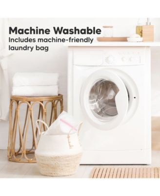 8pk Organic Nursing Pads, Washable Breast Pads + Wash Bag, Reusable Nipple Pads