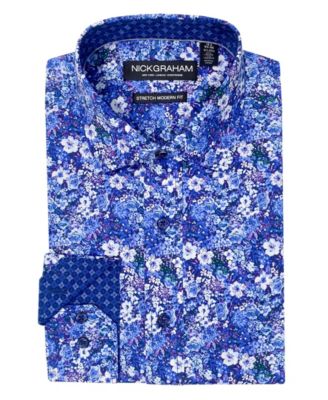 Men's Hillside Floral Modern-Fit Shirt