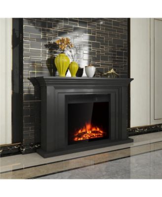 22.5 Inch Electric Fireplace Insert Freestanding and Recessed Heater