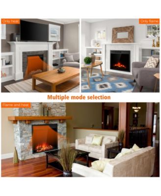 22.5 Inch Electric Fireplace Insert Freestanding and Recessed Heater