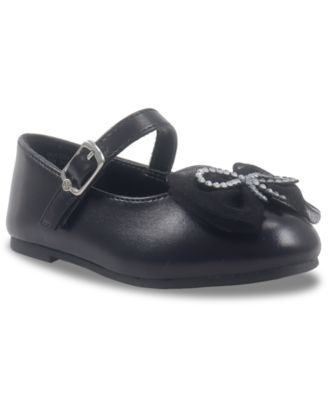 Jessica Simpson - Girls Toddler 5T-9T Amy Petal Buckle Strap Dress Shoes