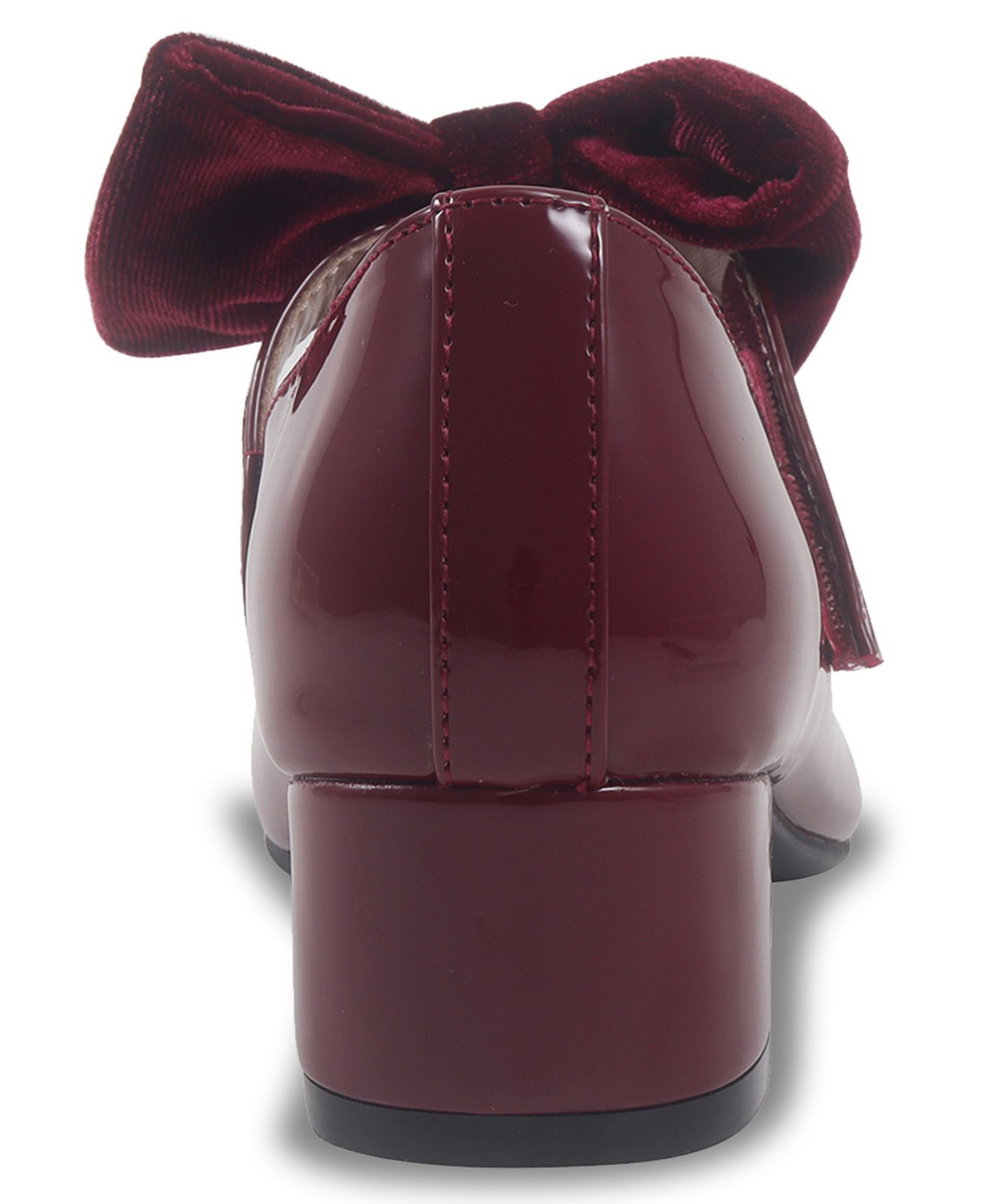 Туфли Sam & Libby Bianca Lily Bow Dress Shoe для девочек, цвет: Бордовый — фото 5