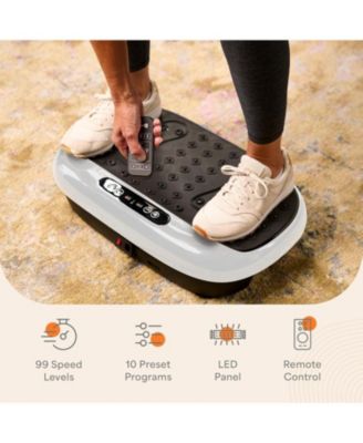 HexaPlate Lite Vibration Plate Exercise Machine – Full Body Vibrating Platform for Lymphatic Drainage, Recovery & Muscle Toning