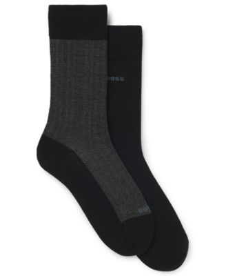 Hugo Boss - Men's Mini Pattern Socks, Pack of 2
