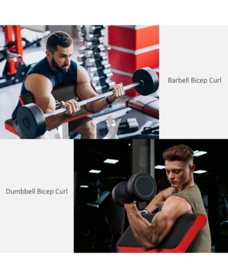 Preacher Curl Bench, Adjustable Preacher Bench for Home Gym,