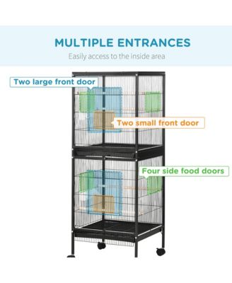 Large Bird Cage with 1.7 ft. Width for Wingspan,