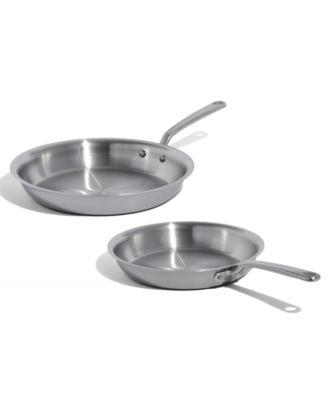 Stainless Steel 10" and 12" Fry Pan Set