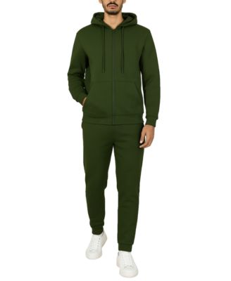 Men's Full-Zip Hoodie and Jogger Sweatpants Matching, 2-Piece Set