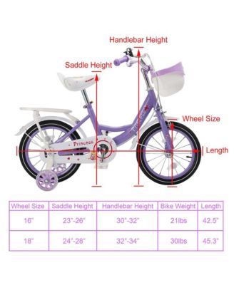 16-Inch Kids Bike for Ages 5-9 with Sparkling Training Wheels & Adjustable Design | Perfect Gift