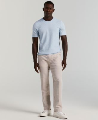 Perry Ellis Men's Portfolio Modern-Fit Linen/Cotton Solid Dress Pants