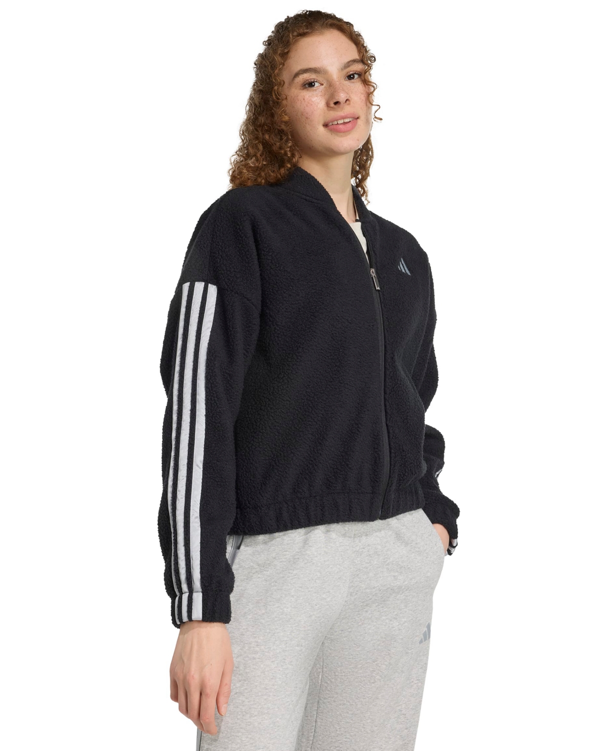 adidas Women's Full Zip Loose Fit Jacket