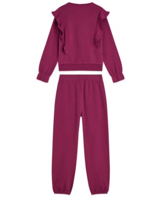Girls' 4-6X Long-Sleeve Top and Pants, 2-Piece Set