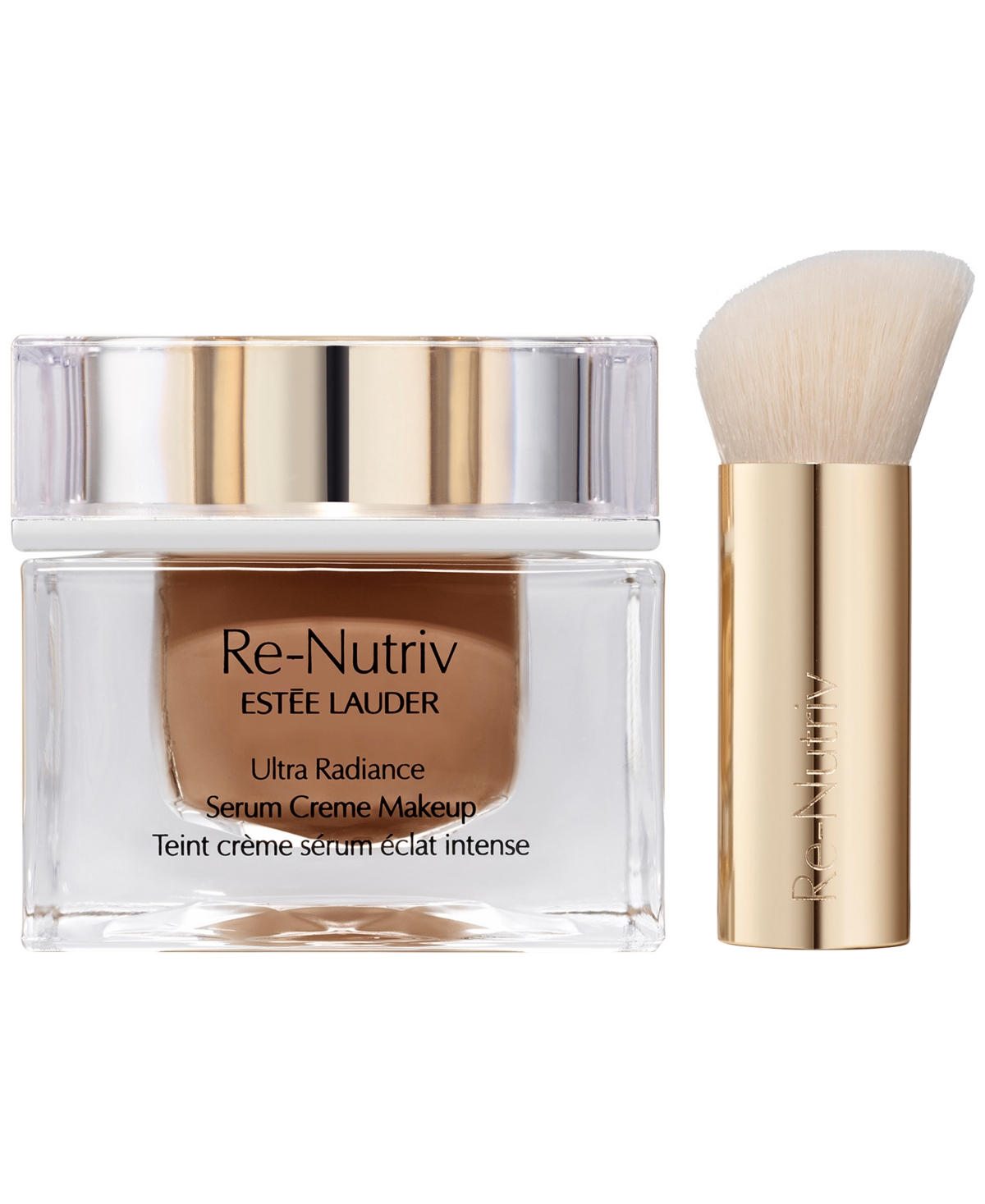 Estée Lauder 2-pc. Re-nutriv Ultra Radiance Serum Creme Makeup Foundation With Brush Set In Brown