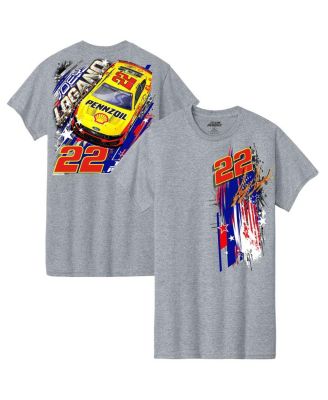 Team Penske - Men's Heather Gray Joey Logano Shell-Pennzoil Car T-Shirt