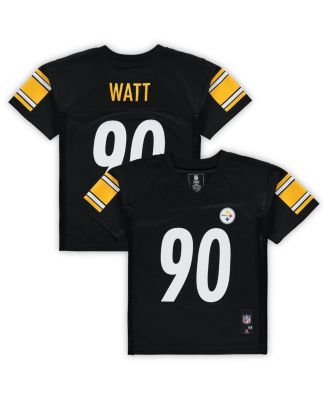 Outerstuff - Preschool T.J. Watt Black Pittsburgh Steelers Replica Player Jersey