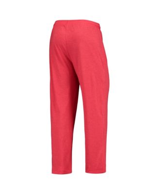 Men's 2-Piece Cardinal/Heathered Charcoal San Diego State Aztecs Meter Long Sleeve Top and Pants Sleep Set