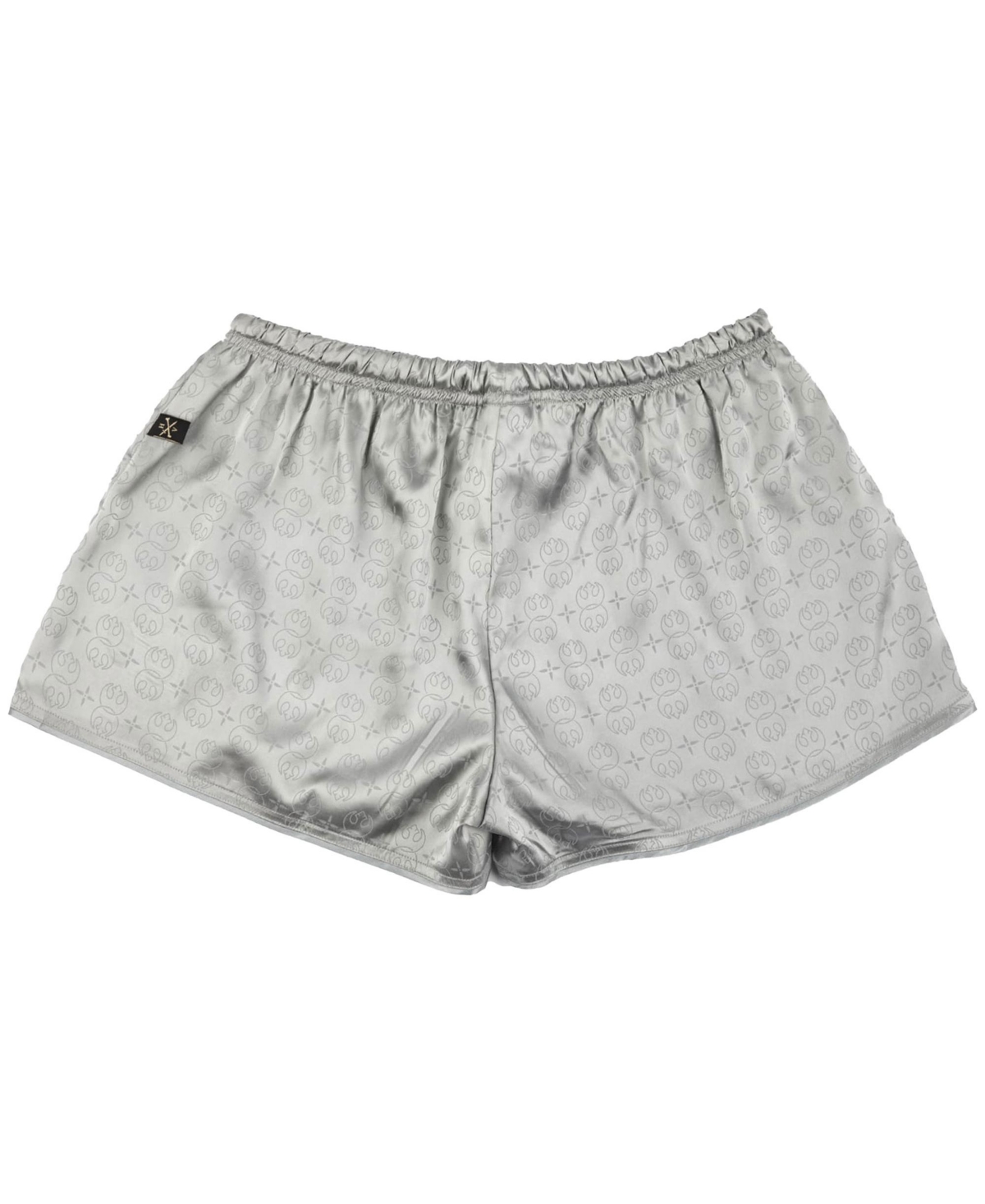 Heroes & Villains Women's Silver Star Wars Rebel Robe Shorts Pajama Set In Silver