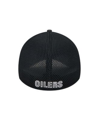 Men's Black Houston Oilers Main Neo 39THIRTY Flex Hat