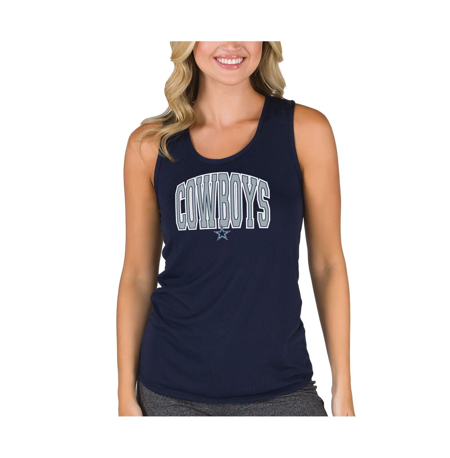 Женский топ Concepts Sport Navy Dallas Cowboys Marathon Racer Back — фото 1