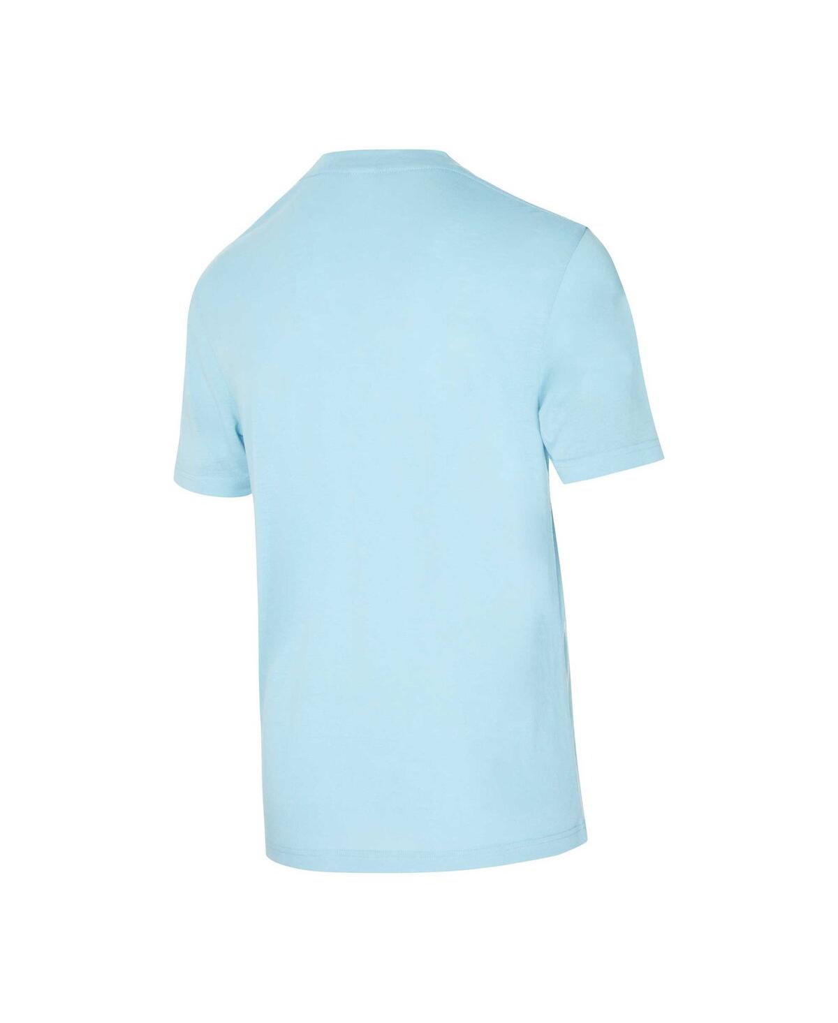 Concepts Sport Men's 2-piece Light Blue/navy Tennessee Titans Vector Top And Flannel Pants Sleep Set In Blue