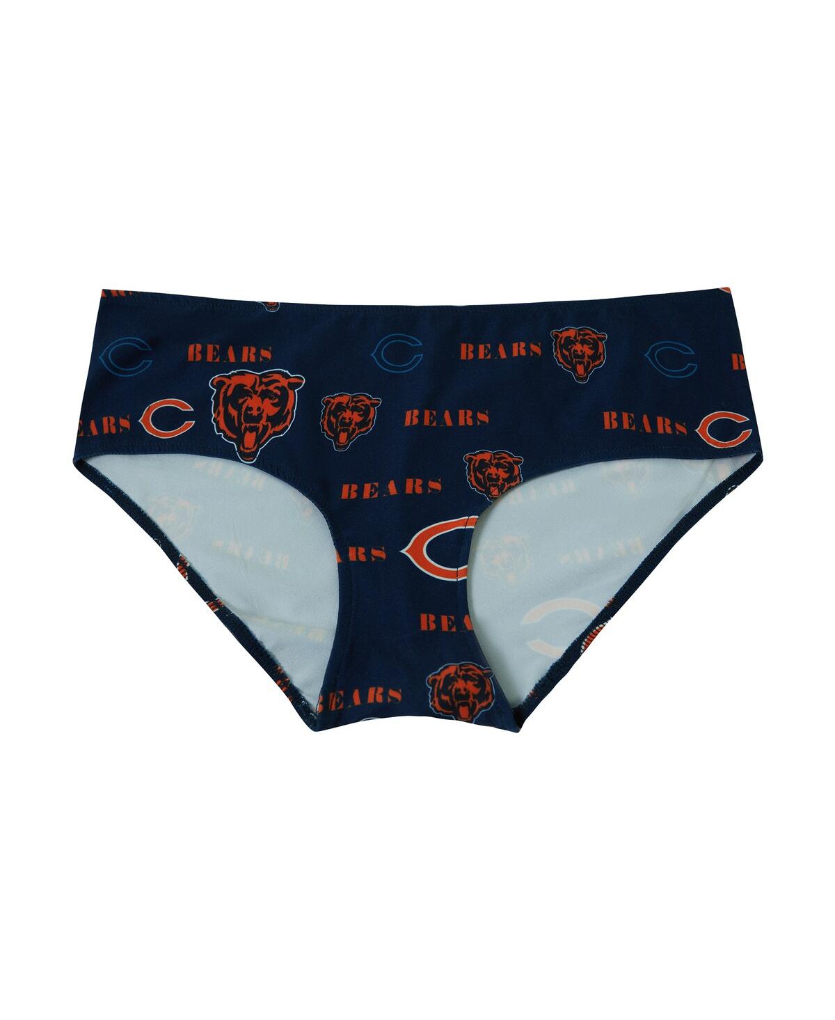 Concepts Sport Women's Navy Chicago Bears Mosaic Allover Print Knit Panty In Blue