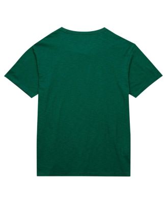 Men's Green Milwaukee Bucks Hardwood Classics Felt Applique Slub T-Shirt